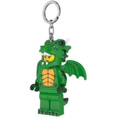 LEGO svítící klíčenka - Zelená dračice