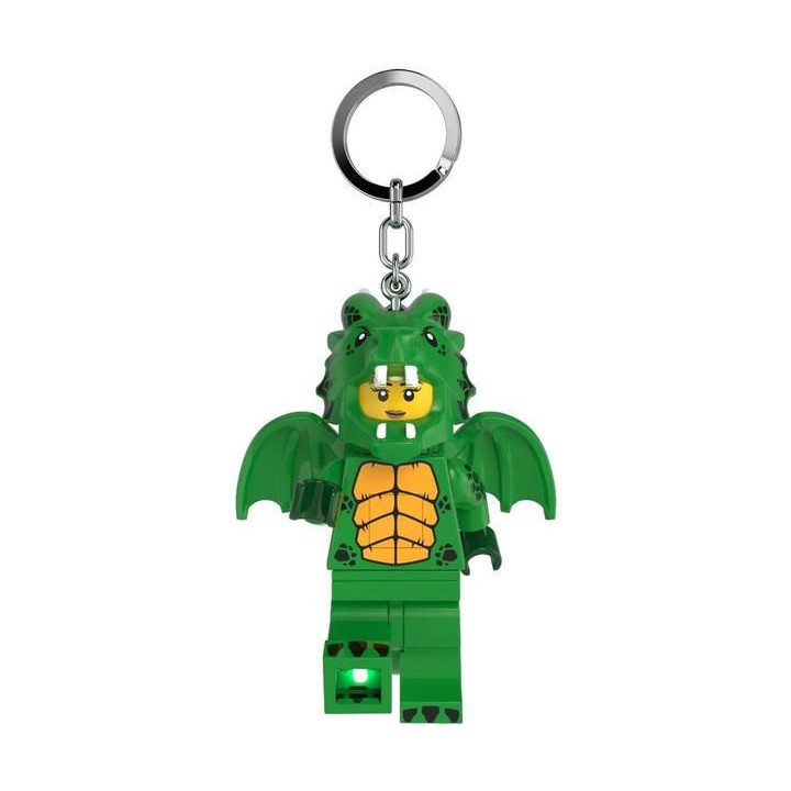 LEGO svítící klíčenka - Zelená dračice