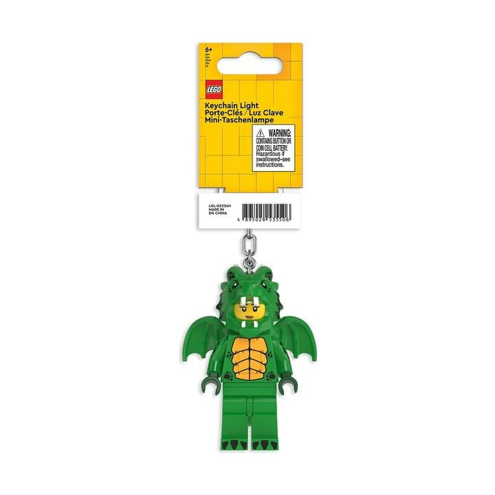 LEGO svítící klíčenka - Zelená dračice