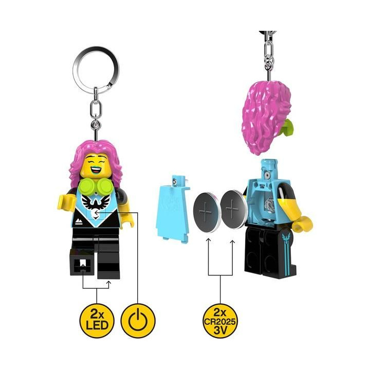 LEGO svítící klíčenka - Hráčka videoher