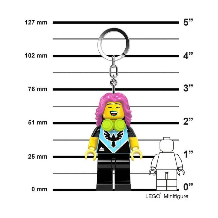 LEGO svítící klíčenka - Hráčka videoher