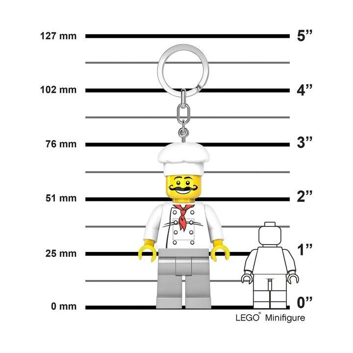 LEGO svítící klíčenka - Iconic Šéfkuchař