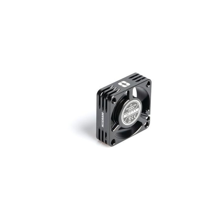 NOSRAM Hliníkový HighRev. ventilátor pro regulátory 30x30x10mm - 1S/2S - ESC konektor