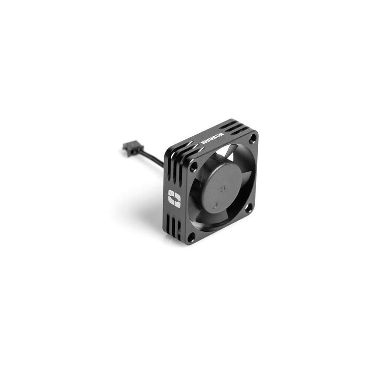 NOSRAM Hliníkový HighRev. ventilátor pro regulátory 30x30x10mm - 1S/2S - ESC konektor