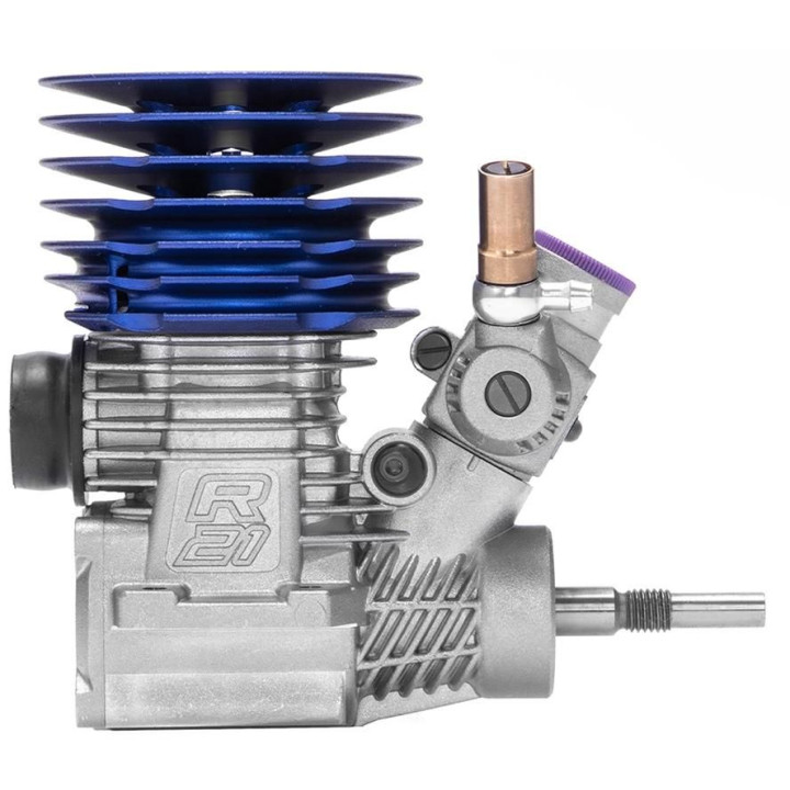 OS MAX R21 V2 samotný motor (stříbrná verze s modrou hlavou)