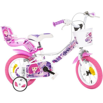 DINO Bikes - Dětské kolo 12" Fairy bílé