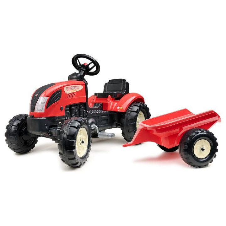 FALK - Šlapací traktor Kiddy Farm s vlečkou