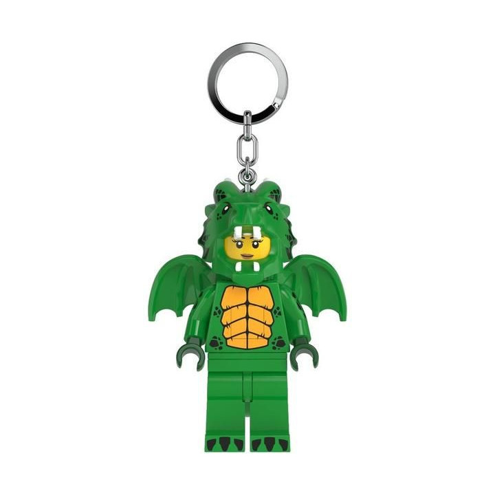 LEGO svítící klíčenka - Zelená dračice