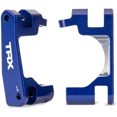 Traxxas těhlice přední hliníková modrá (pár) (pro NO9080)