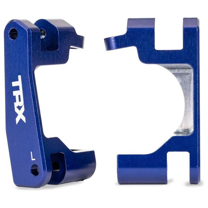 Traxxas těhlice přední hliníková modrá (pár) (pro NO9080)
