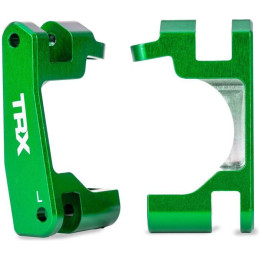 Traxxas těhlice přední hliníková zelená (pár) (pro NO9080)