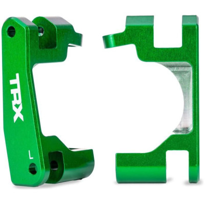 Traxxas těhlice přední hliníková zelená (pár) (pro NO9080)