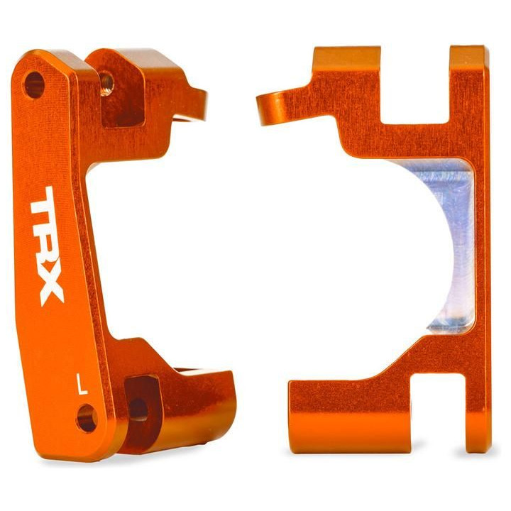Traxxas těhlice přední hliníková oranžová (pár) (pro NO9080)