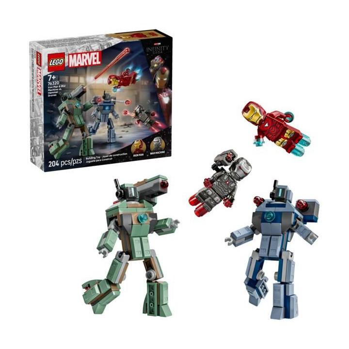 LEGO Marvel - Iron Man a War Machine vs. Hammerovy Drony