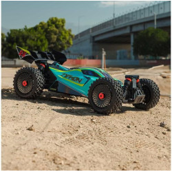 RC model auta Arrma Typhon 223S BLX v měřítku 1:8, s náhonem 4WD, výkonným střídavým motorem a rychlostí až 80 km/h. Nezávislé zavěšení, olejové tlumiče, řídící jednotka Spektrum 80A SLT 2-3S LiPo, elektronická stabilizace DSC.