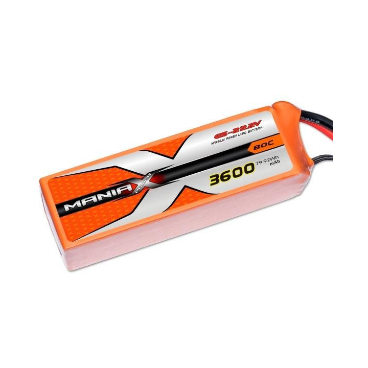 ManiaX Lipol 22.2V 3600mAh 80C
