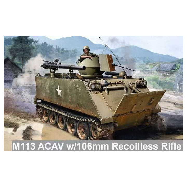 Model Kit military 3575 - M113  ACAV w/106mm RECOILLESS RIFLE (1:35)