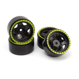 CL-5 Beadlock disky 1.2in (zelené/4 ks)