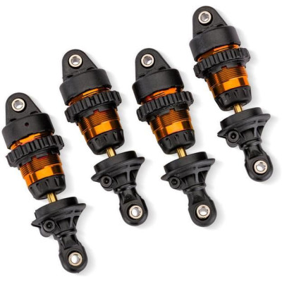 Traxxas tlumič Mini GTR hliníkový oranžový (4)