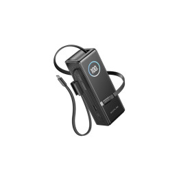 EcoFlow RAPID Power Banka (25000mAh,170W) 2x100W vestavěný USB-C kabel - černá