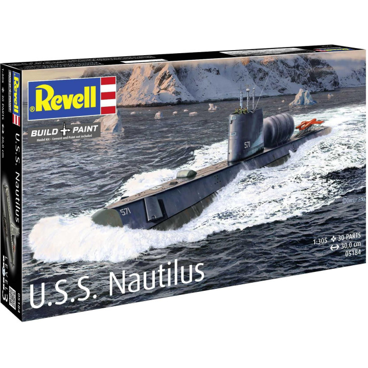 Plastic ModelKit ponorka 05184 - U.S.S. Nautilus (1:305)