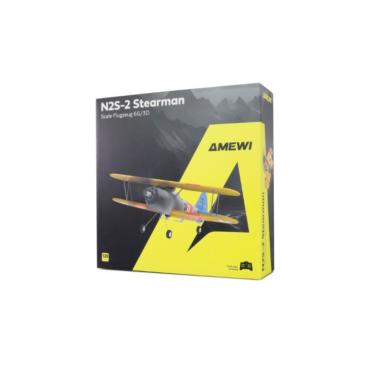 Amewi AMXFlight N2S-2 Stearman 360 mm 6-kanálové RTF 6G/3D