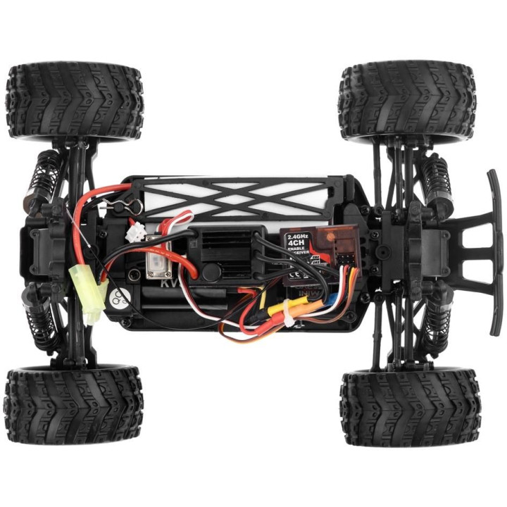 HiMOTO 1:18 Monster Truck MASTADON Brushless 2,4 GHz RTR set, červená