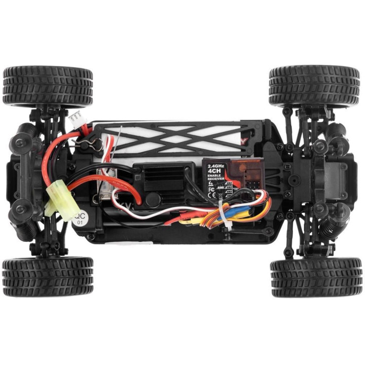 HiMOTO 1:18 Rally TRICER Brushless 2,4 GHz RTR set, červená