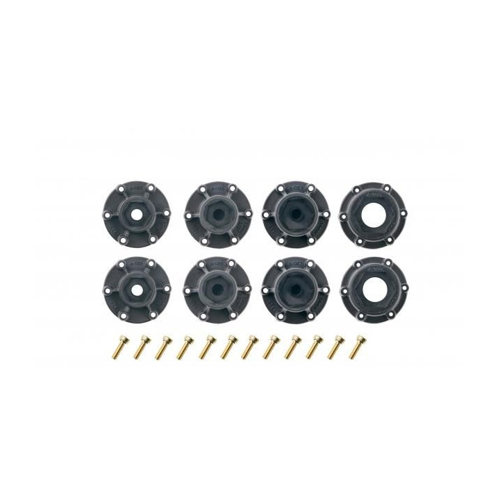 MT-UPHILL SOFT 1/10, 12mm, 14mm a 17mm odnímatelný hex, Černé disky, 2 ks