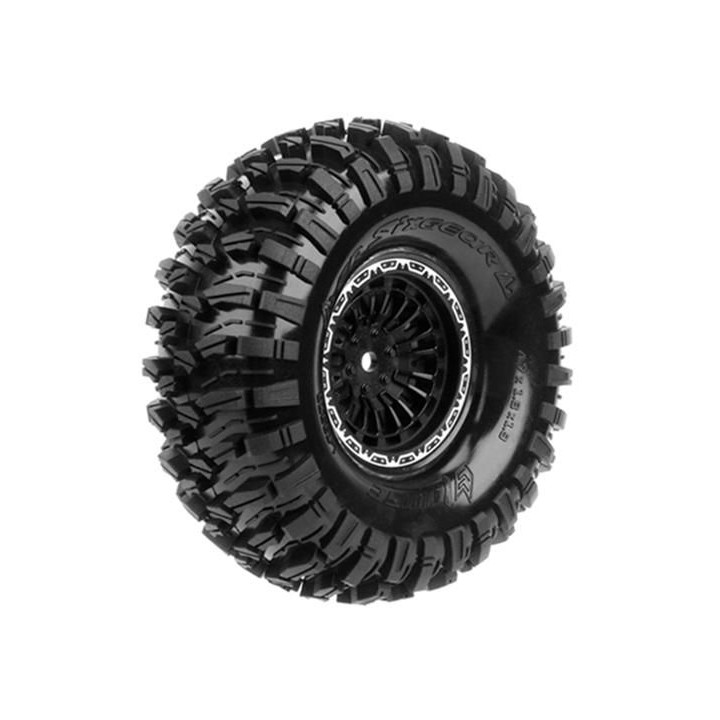 CR-SIXGEAR 1.9 - Kompletní kola s černými disky, 2 ks