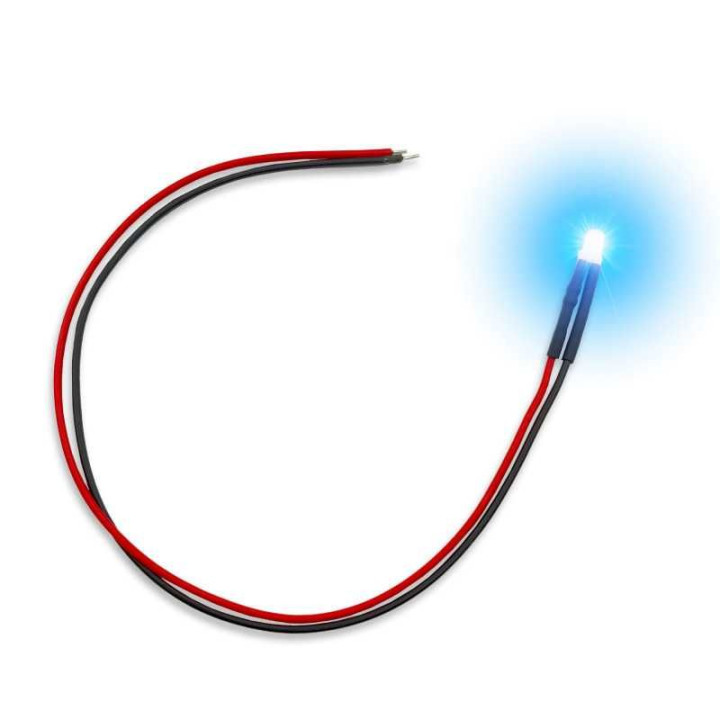LED diódy BLIKAJÚCA MODRÁ - 3 mm 10ks