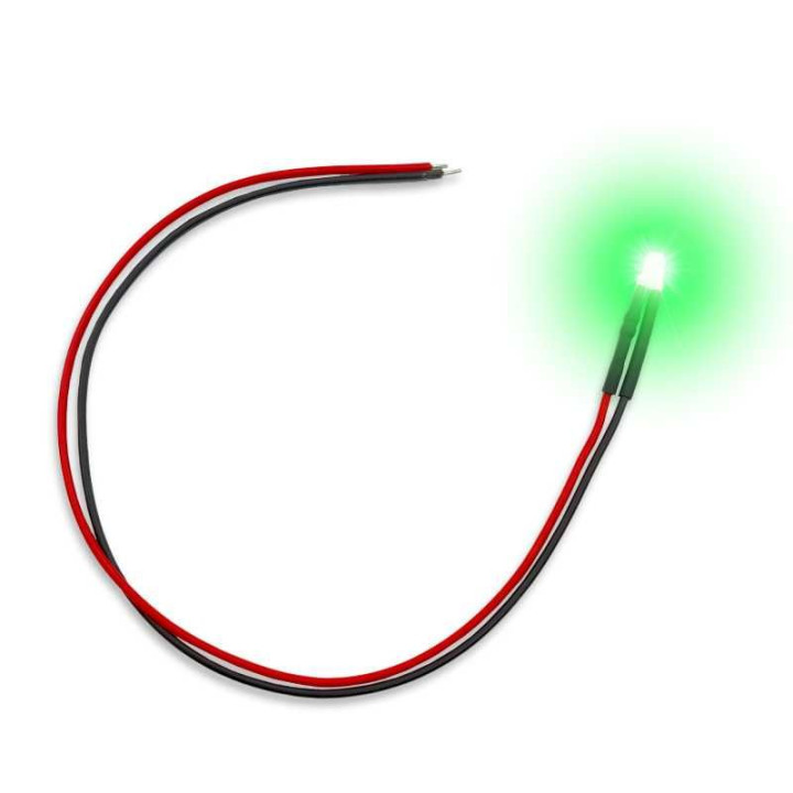 LED diódy BLIKAJÚCA ZELENÁ - 3 mm 10ks