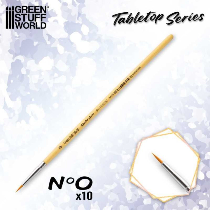 Syntetická sada štetcov TABLETOP SERIES 0 (balenie 10 ks)