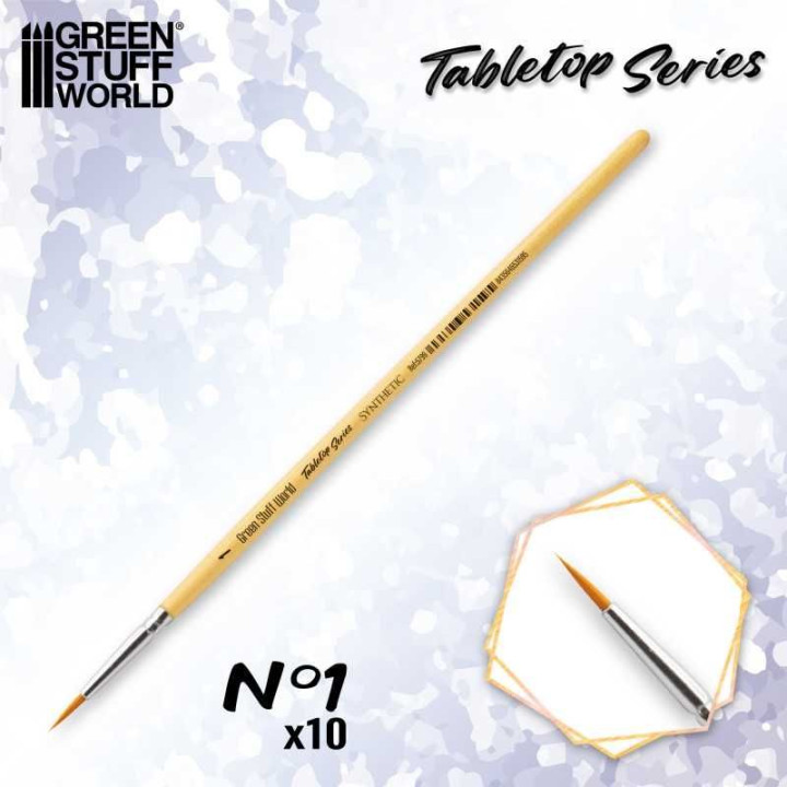 Syntetická sada štetcov TABLETOP SERIES 1 (balenie 10 ks)