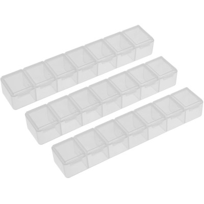 Box na díly 165x34x25 mm (7 přihrádek), 3 ks
