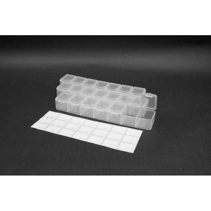 Box na díly 165x34x25 mm (7 přihrádek), 3 ks