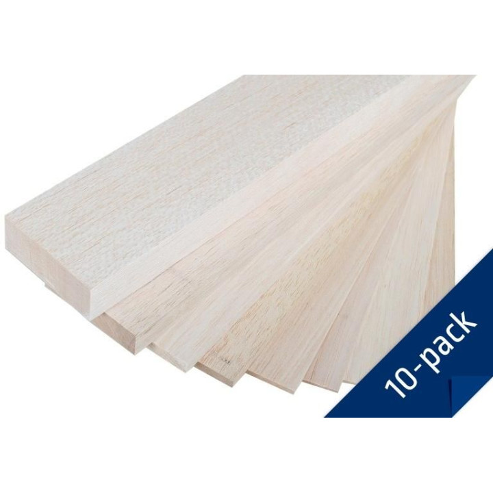 100x10cm Balsa 9 mm standard (balení 10 ks)
