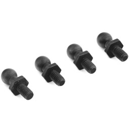 Kulové čepy, střední 8mm, 4ks. - S10 Twister - 1/10 2WD Buggy