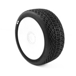 I-BARRS V3 BUGGY S1 (SUPER SOFT) nalepené pneumatiky, bílé disky, 2 ks.