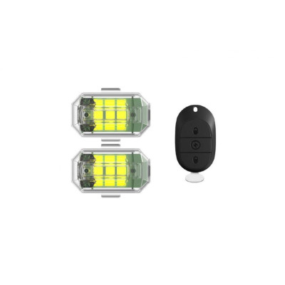 Water-proof Strobe Light with Remote Controller (2pcs) (vč Aku)