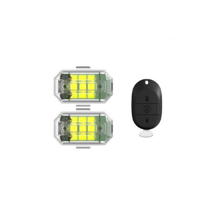 Water-proof Strobe Light with Remote Controller (2pcs) (vč Aku)