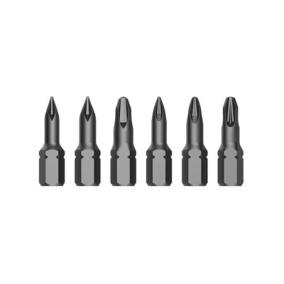 JAKEMY 6in1 Anti-Slip Short Screwdriver Bits