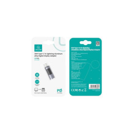 USAMS 30W Type-C To Lightning Aluminum Alloy Digital Display Adapter