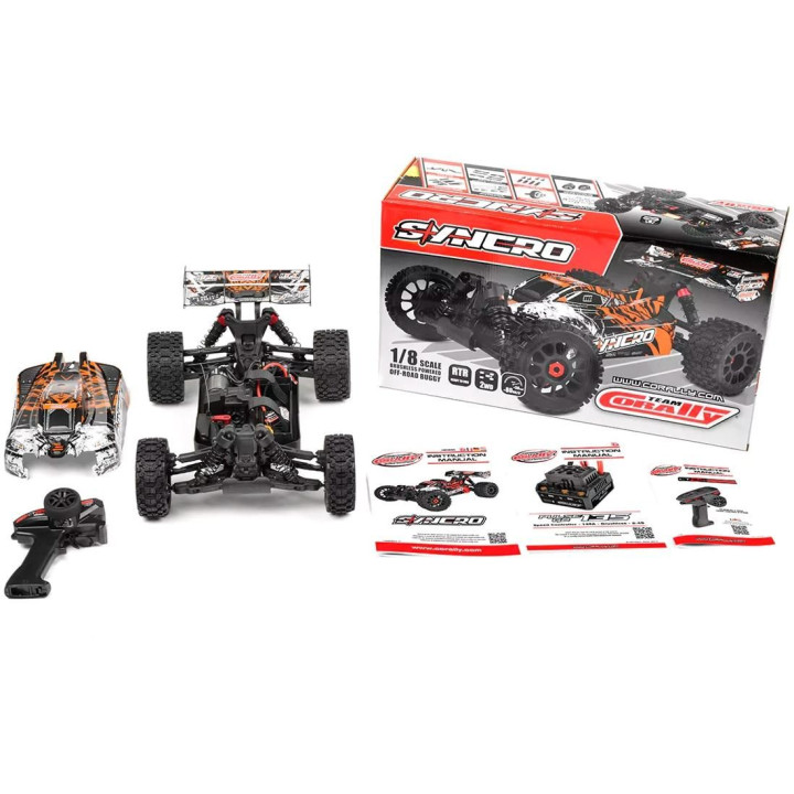 SYNCRO - BUGGY 2WD 3-4S - RTR - oranžová