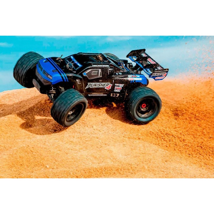 PUNISHER-4 - Monster Truck 4WD 3-4S - RTR - modrá