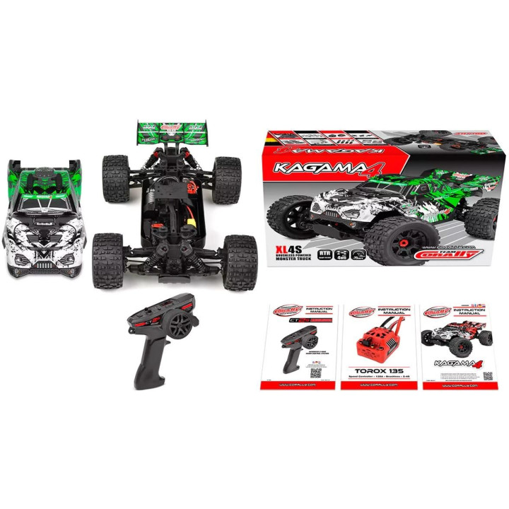 KAGAMA-4 - Monster Truck 4WD 3-4S - RTR - zelená