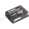 Čtrnáctikanálový telemetrický přijímač Futaba FASSTest-2.4GHz s porty S.BUS (až 26 kanálů - dle vysílače) a S.BUS2 pro telemetrické senzory a další zařízení. Napájení 3,7-7,4 V, rozměry 37,0x50,2x15,9 mm, hmotnost 19 g. Diverzitní antény, možnost dvoupřijímačového provozu s rozdělením kanálů 1-12/13-24 a automatickým zálohováním funkce.