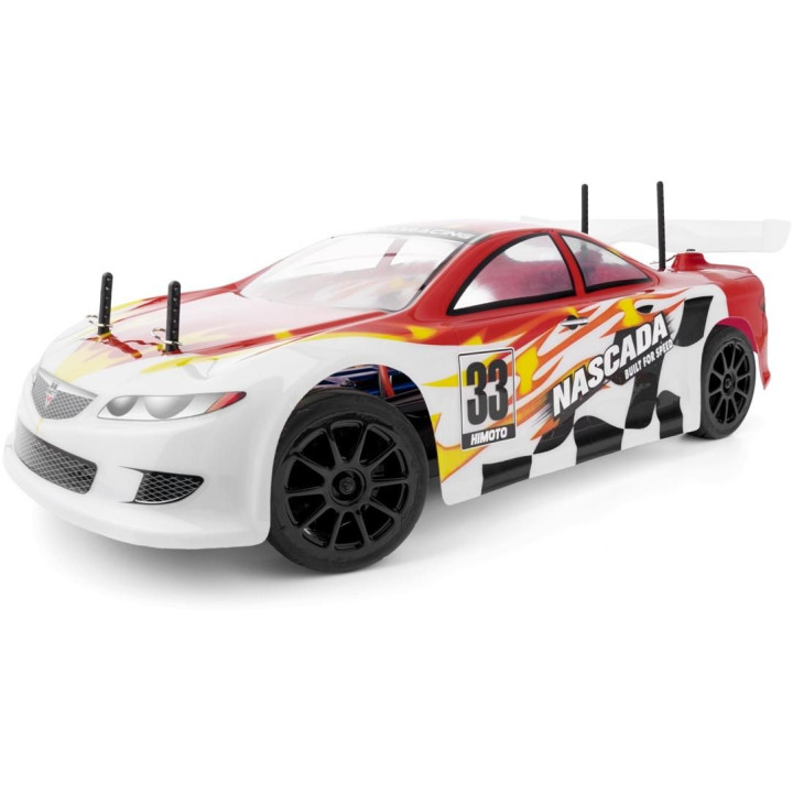 HiMOTO 1:10 Onroad NASCADA 2,4 GHz RTR set, červená