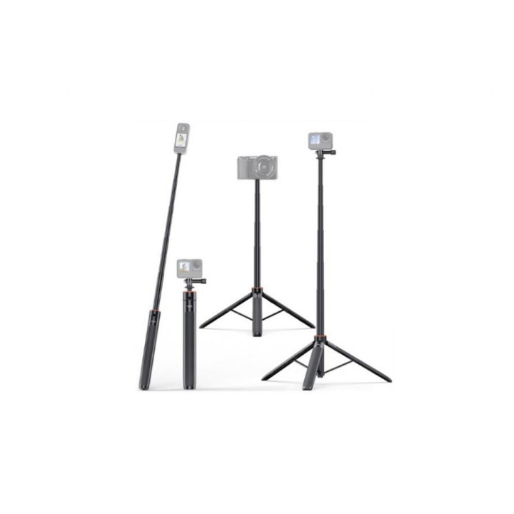 2in1 Invisible Selfie Stick & Tripod (1.4m)