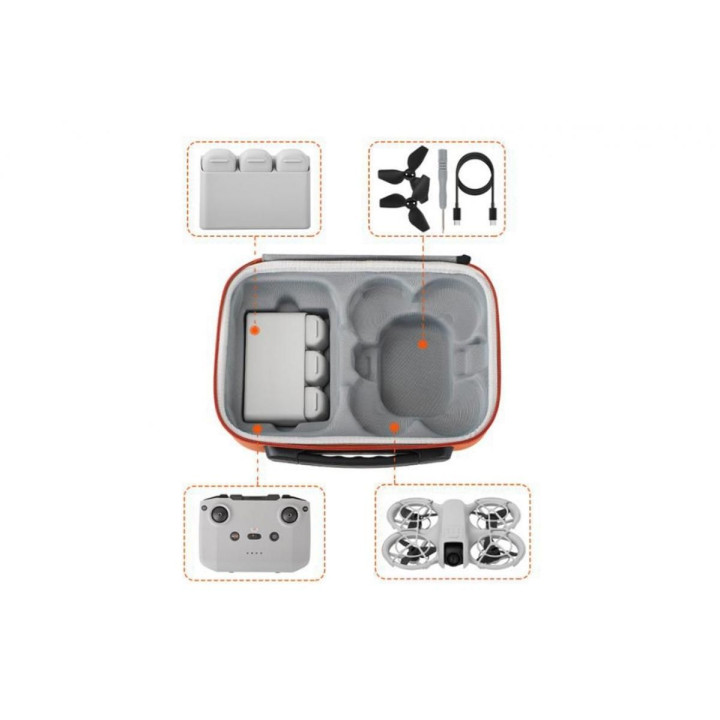 DJI NEO - Dvouvrstvé kožené úložné pouzdro (Gray)